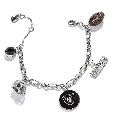  Las Vegas Raiders BaubleBar Charm Bracelet