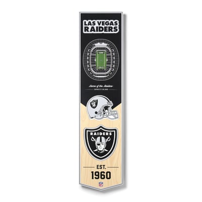 Las Vegas Raiders Fanpoint 8" x 32" 3D StadiumView Banner