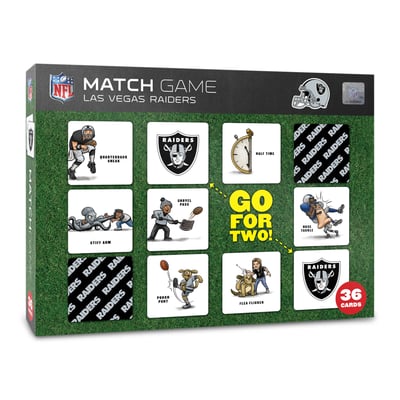 Las Vegas Raiders Fanpoint Licensed Memory Match Game