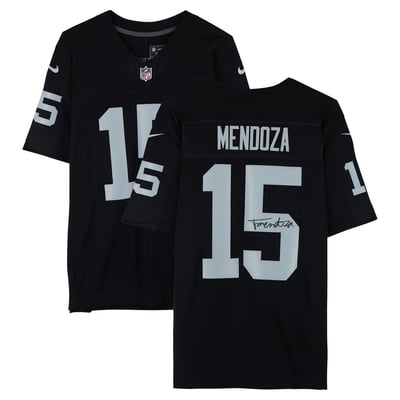 Fernando Mendoza Las Vegas Raiders Autographed Fanatics Authentic Nike Black Limited Jersey 