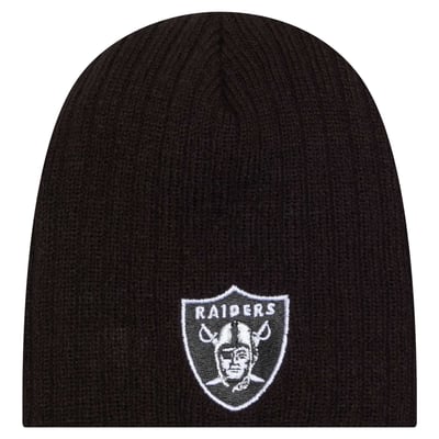Las Vegas Raiders New Era Infant Mini Knit Hat  - Black