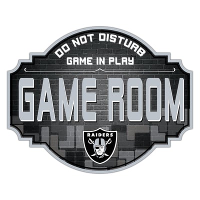 Las Vegas Raiders 12'' Game Room Tavern Sign