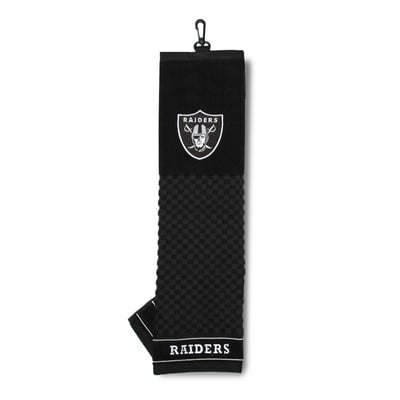 Las Vegas Raiders 16" X 22" Tri-Fold Embroidered Scrubber Golf Towel