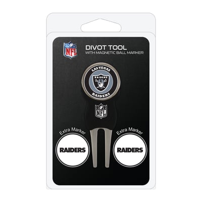 Las Vegas Raiders Golf Divot Tool Pack with 3 Magnetic Markers