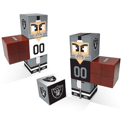 Las Vegas Raiders Home & Away Magnetic Fidget Building Cubes Combo Set