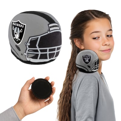 Las Vegas Raiders Plush Magnetic Toy Helmet Shoulder Buddy