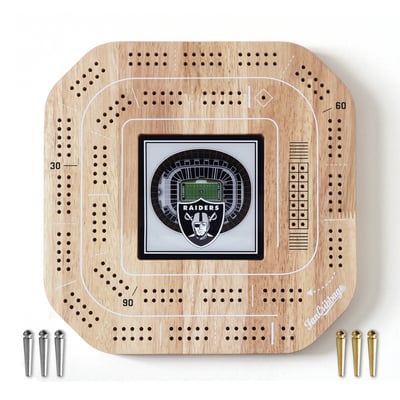 Las Vegas Raiders StadiumView Cribbage Game