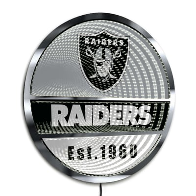 Las Vegas Raiders Three-Cell Circular Infinity Light