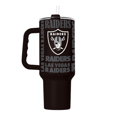  Las Vegas Raiders Logo Brands 40oz. Replay Powder Coat Tumbler