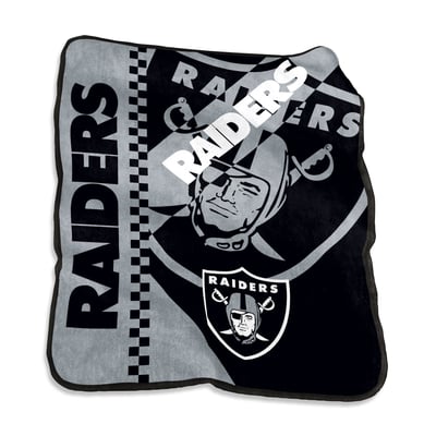 Las Vegas Raiders Logo Brands 50" x 60" Victory Collage Raschel Throw Blanket