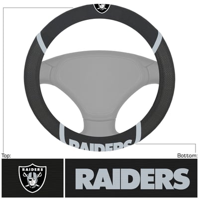 Las Vegas Raiders Logo Brands Steering Wheel Cover