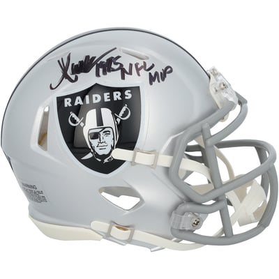 Marcus Allen Las Vegas Raiders Autographed Fanatics Authentic Riddell Speed Mini Helmet with "1985 NFL MVP" Inscription