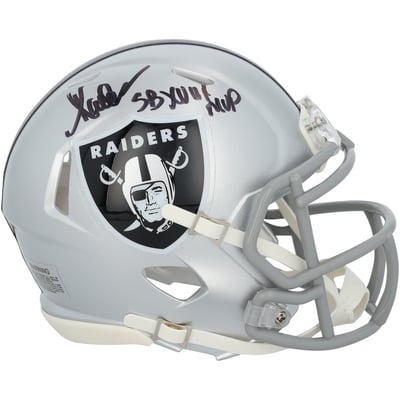 Marcus Allen Las Vegas Raiders Autographed Fanatics Authentic Riddell Speed Mini Helmet with "SB XVIII MVP" Inscription