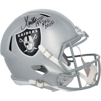 Marcus Allen Las Vegas Raiders Autographed Fanatics Authentic Riddell Speed Replica Helmet with "1985 NFL MVP" Inscription