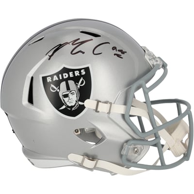 Maxx Crosby Las Vegas Raiders Autographed Fanatics Authentic Riddell Speed Replica Helmet 