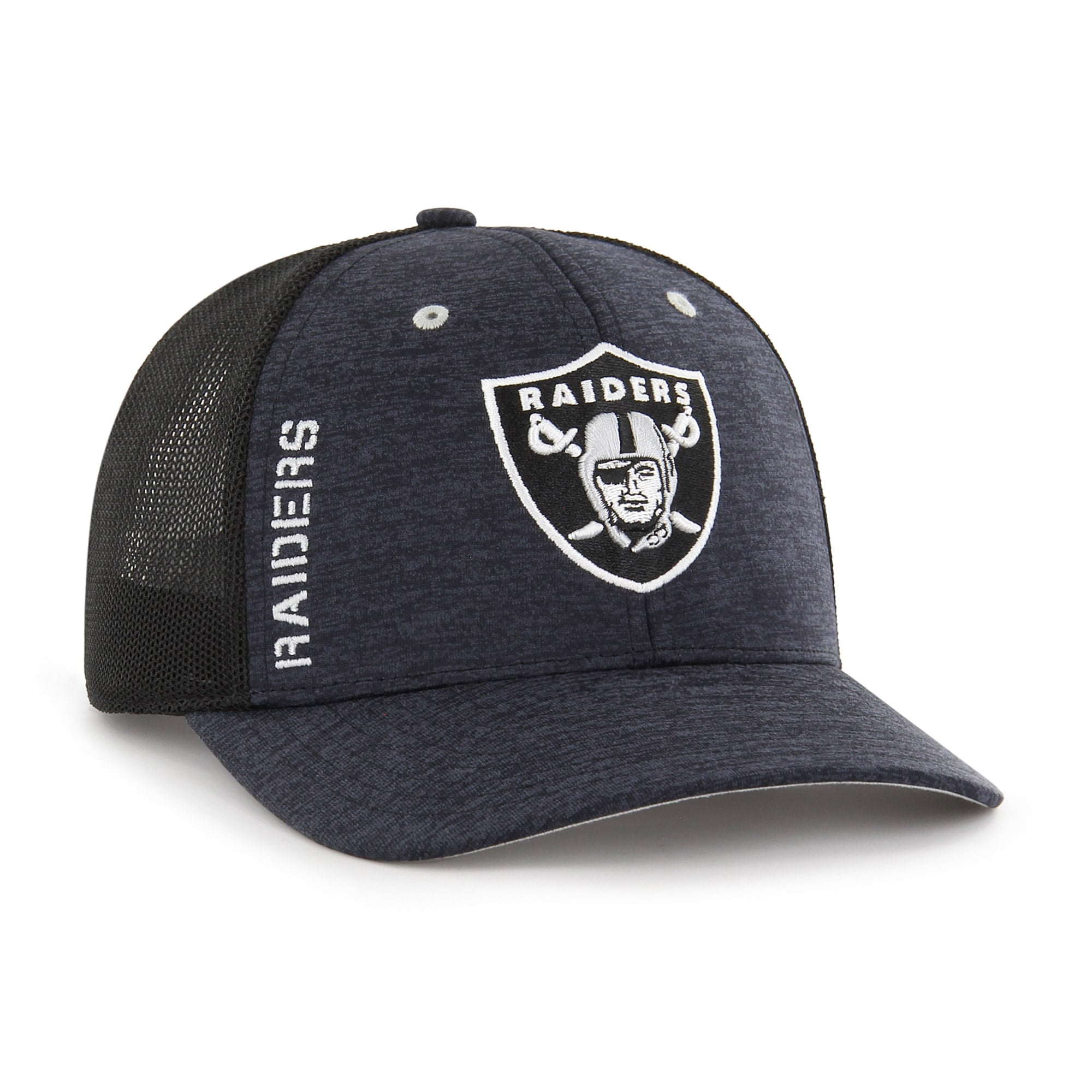 Men's Las Vegas Raiders '47 Black Pixelation Trophy Flex Hat
