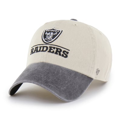 Las Vegas Raiders '47 Logo Line Clean Up Adjustable Hat - Natural