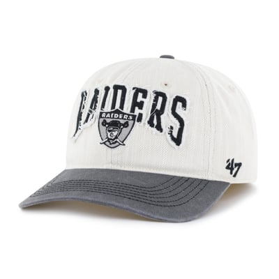 Las Vegas Raiders '47 Throwback Groton Franchise Fitted Hat - Natural