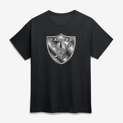 Las Vegas Raiders Big & Tall Forged Mascot T-Shirt - Black