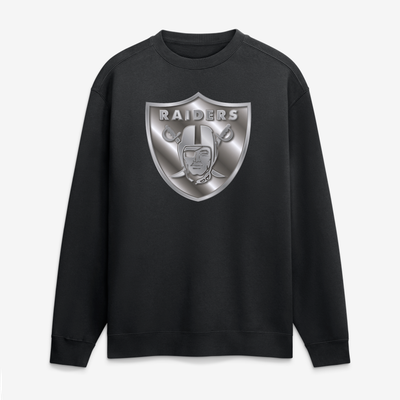 Las Vegas Raiders  Metallic Mascot Sweatshirt - Black