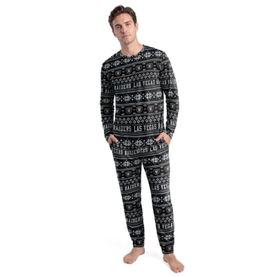Las Vegas Raiders Concepts Sport Jubilee Long Sleeve T-Shirt & Pant Set - Black