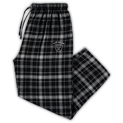 Las Vegas Raiders Concepts Sport Big & Tall Ultimate Sleep Pant - Gray/Black