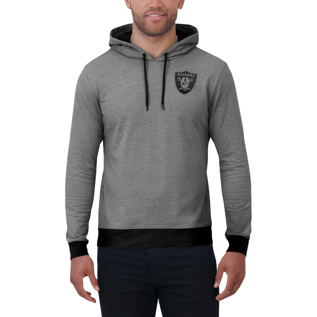 Las Vegas Raiders Darius Rucker Collection by Fanatics Tonal Knit Pullover Hoodie - Black