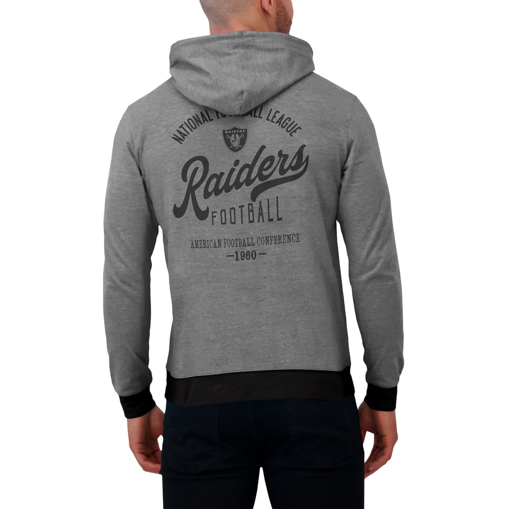 Las Vegas Raiders Darius Rucker Collection by Fanatics Tonal Knit Pullover Hoodie - Black