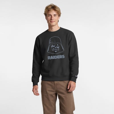 Las Vegas Raiders Disney x Champion Darth Vader Powerblend Sweatshirt - Black