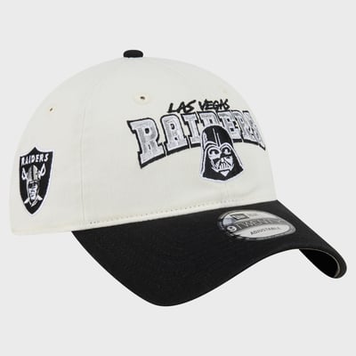 Las Vegas Raiders Disney x New Era 9TWENTY Adjustable Hat - Cream/Black
