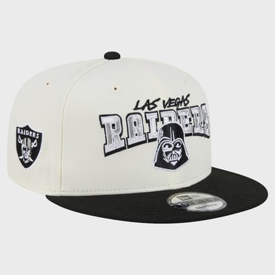 Las Vegas Raiders Disney x New Era Darth Vader 9FIFTY Snapback Hat - Cream/Black