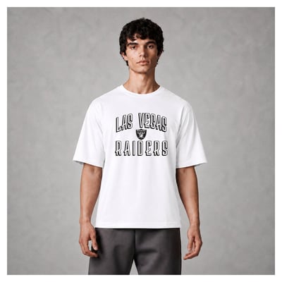 Las Vegas Raiders Levelwear Luxe Moment Stronghold Knit T-Shirt - White