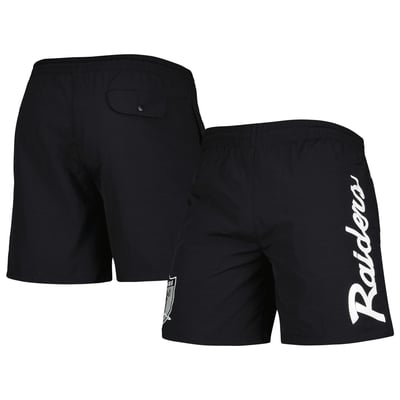 Las Vegas Raiders Mitchell & Ness Team Essentials Nylon Shorts - Black