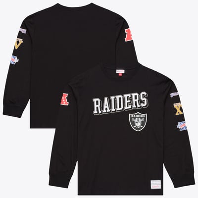  Las Vegas Raiders Mitchell & Ness Training Camp Long Sleeve T-Shirt - Black