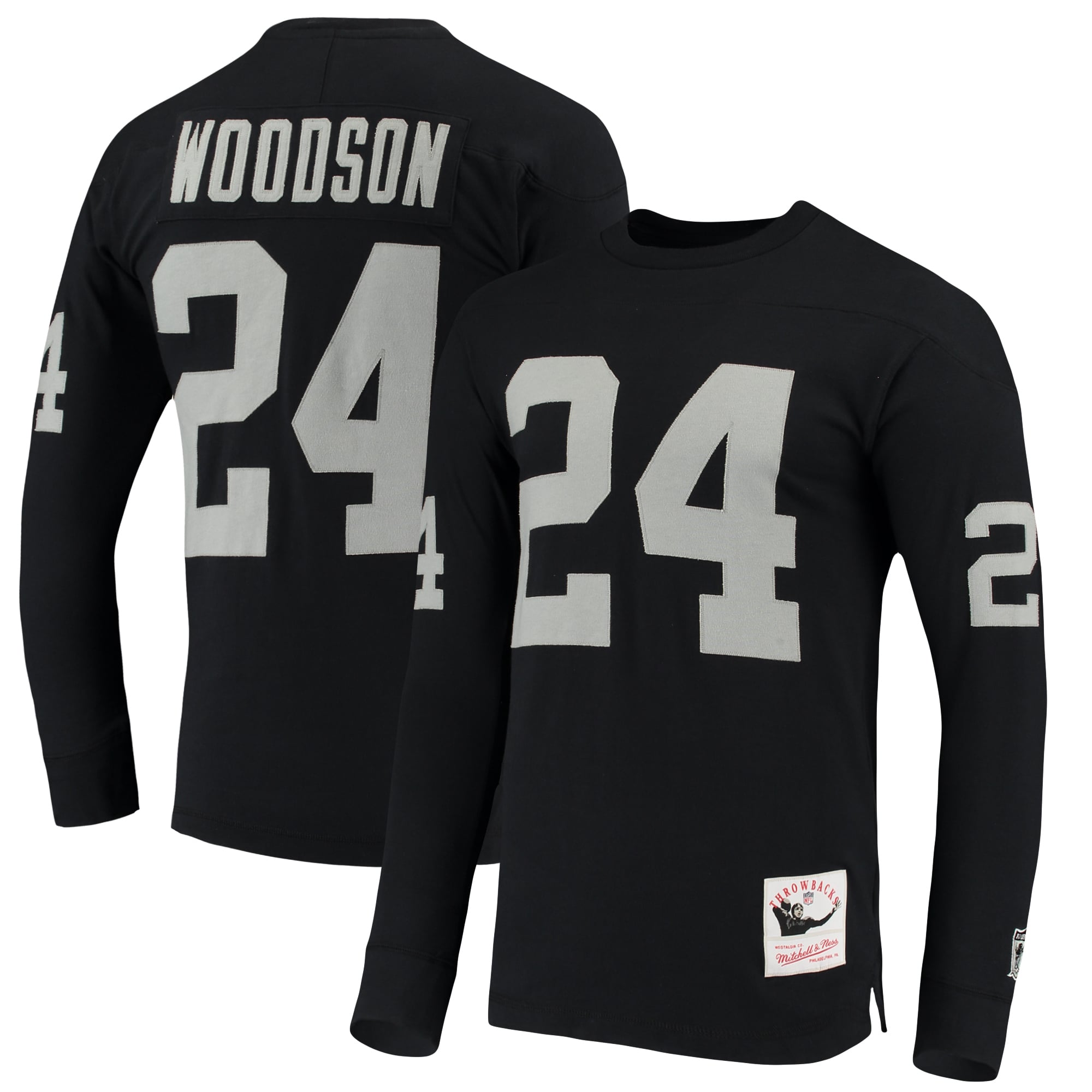 Men's Las Vegas Raiders Charles Woodson Mitchell & Ness Black