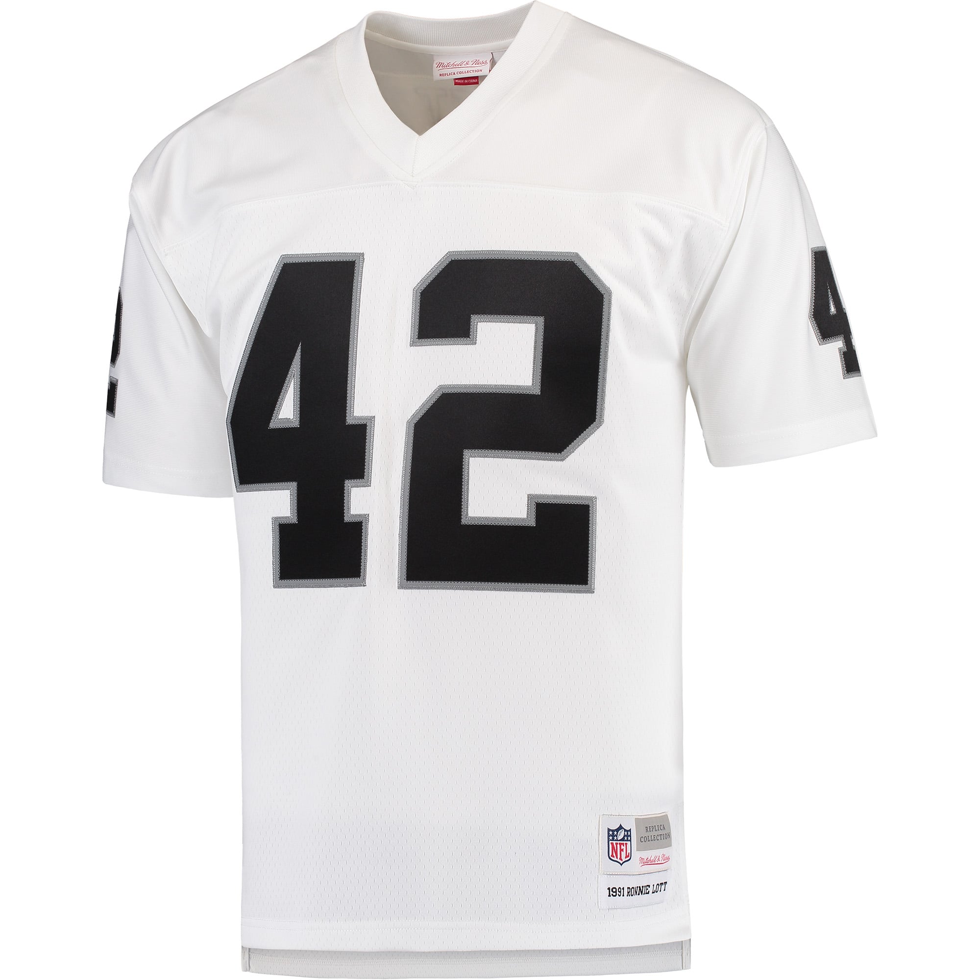 Men's Las Vegas Raiders Ronnie Lott Mitchell & Ness White Retired