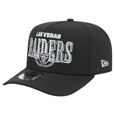 Las Vegas Raiders New Era Laurel A-Frame 9FIFTY Snapback Hat - Black