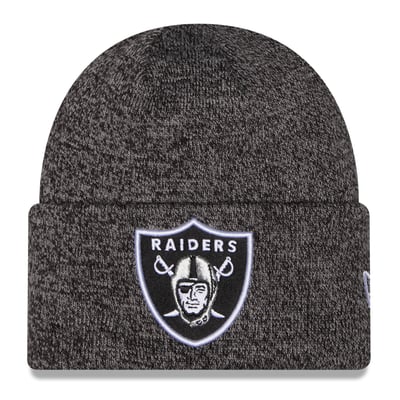 Las Vegas Raiders New Era Marled Cuffed Knit Hat - Black