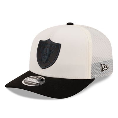 Las Vegas Raiders New Era Color Pop 9SEVENTY Adjustable Hat - Cream/Black