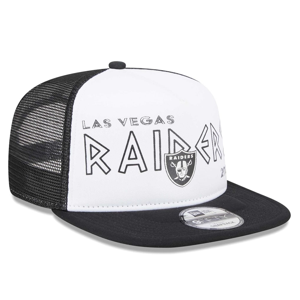 Las Vegas Raiders New Era Banger 9FIFTY Trucker Snapback Hat  display picture 2