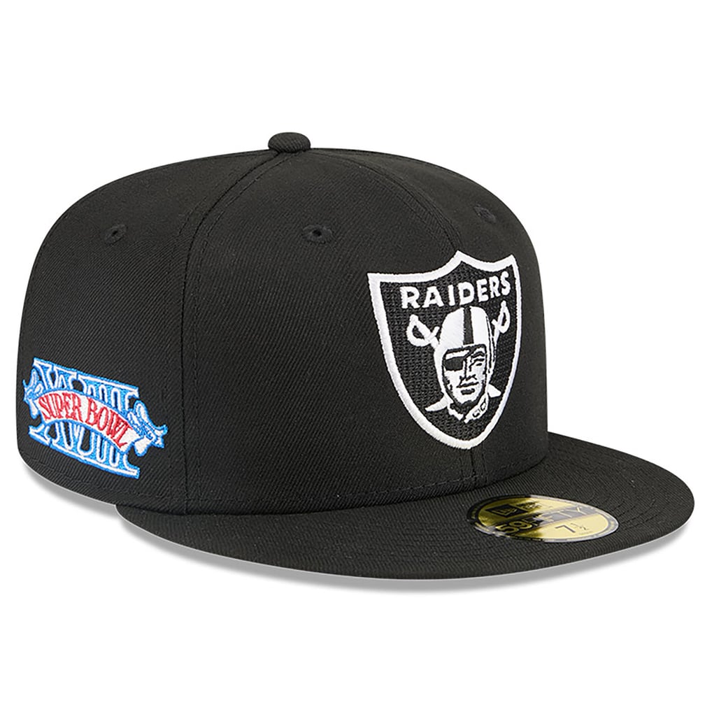 Casquette New Era 59Fifty Fitted - XL Logo Las Vegas Raiders - Noir Polyester - Neuf