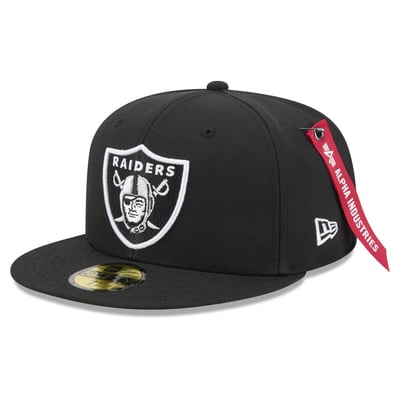 Las Vegas Raiders New Era x Alpha Industries 59FIFTY Fitted Hat - Black