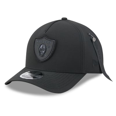 Las Vegas Raiders New Era x Alpha Industries A-Frame 9FORTY Adjustable Hat - Black