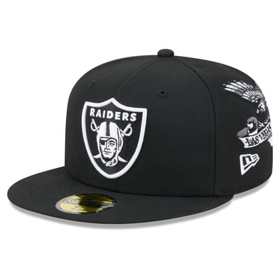 Las Vegas Raiders New Era x BJ Betts 2026 Salute To Service Lifestyle 59FIFTY Fitted Hat - Black