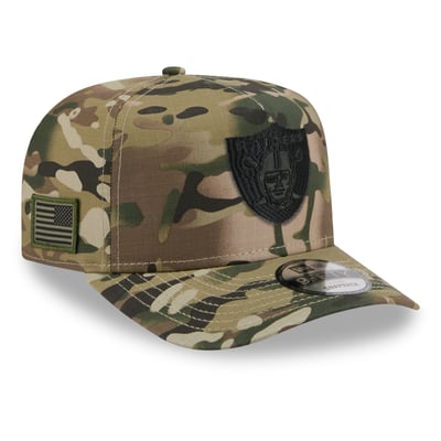 Las Vegas Raiders New Era x BJ Betts 2026 Salute To Service 9FIFTY A-Frame Snapback Hat - Camo