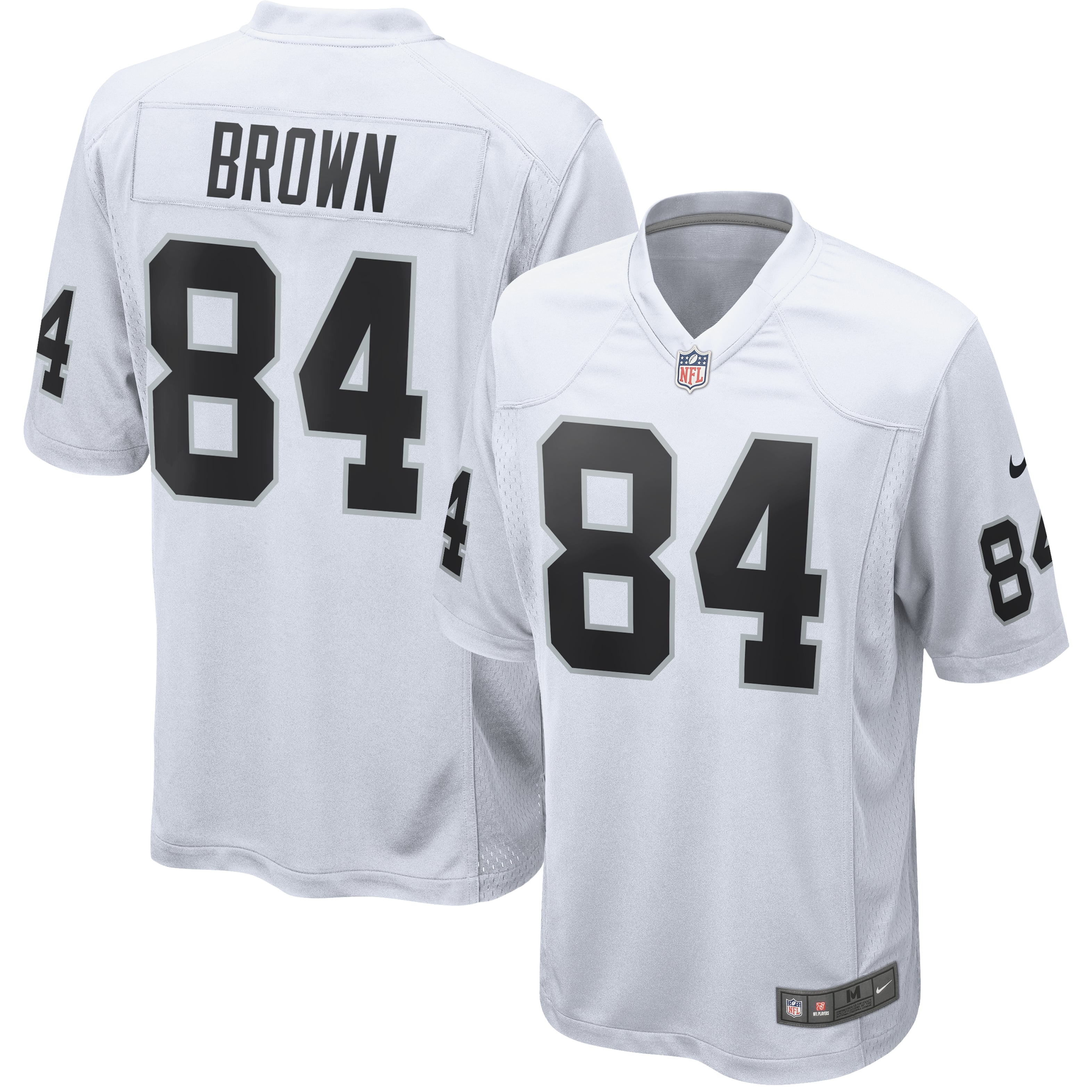 Men's Las Vegas Raiders Antonio Brown Nike White Game Jersey