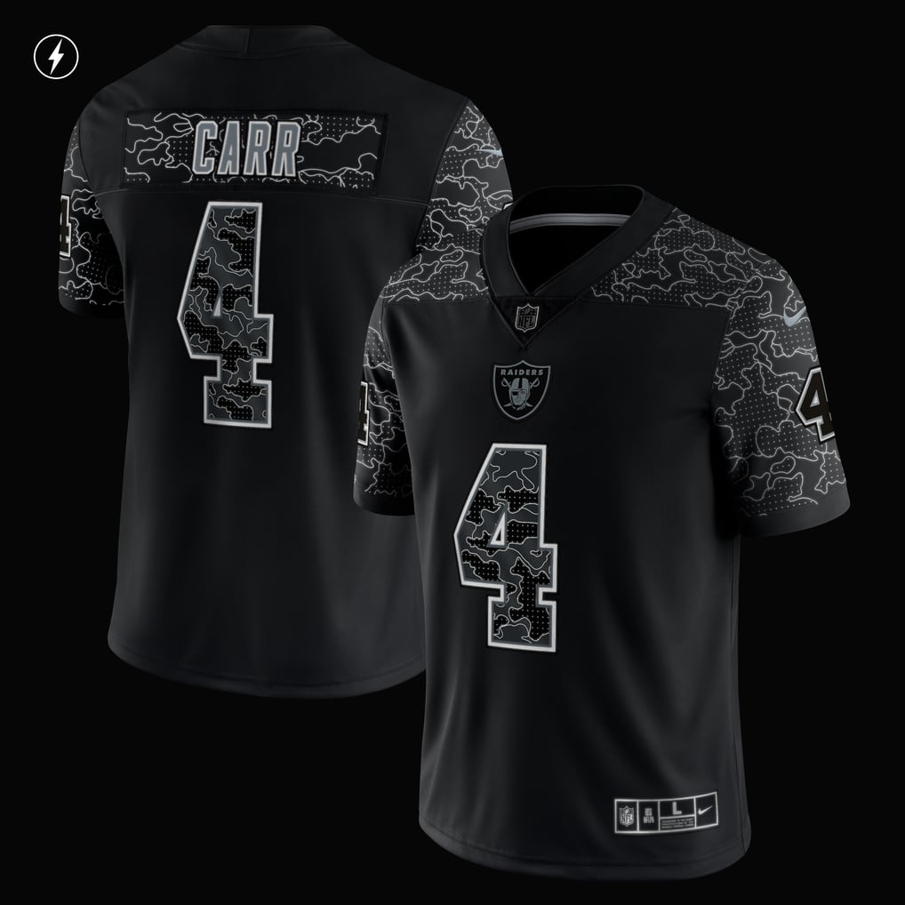 Derek Carr Las Vegas Raiders Nike RFLCTV Limited Jersey - Black