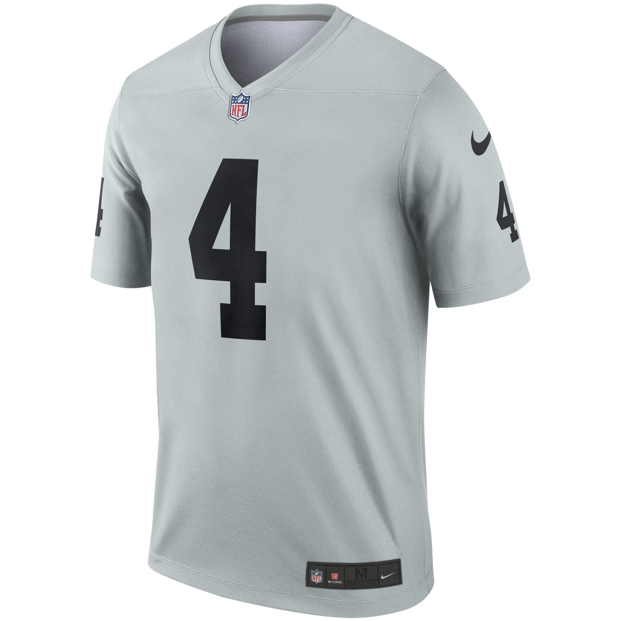 Men's Las Vegas Raiders Derek Carr Nike Silver Inverted Legend