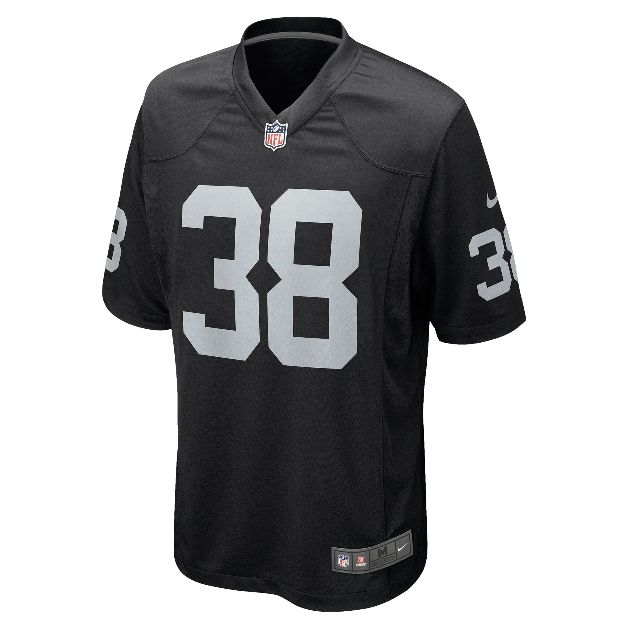 Men's Las Vegas Raiders Jordan Brown Nike Black Game Jersey
