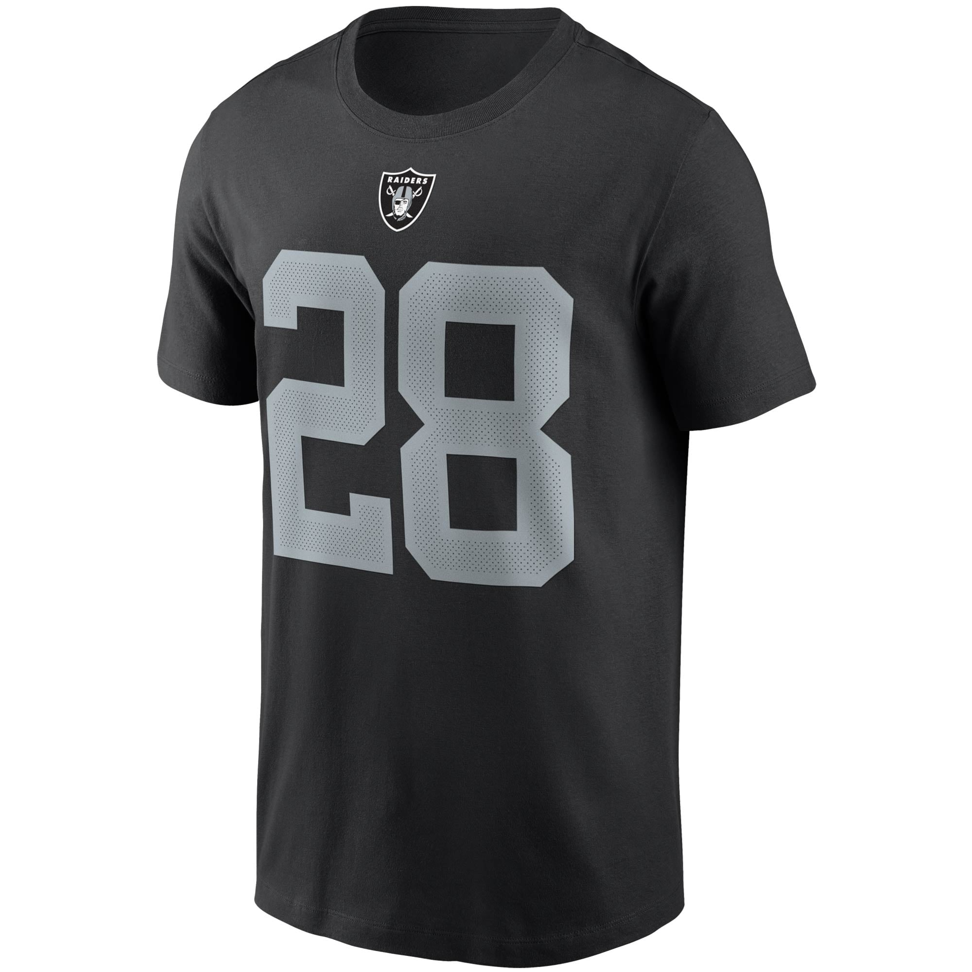 Men's Las Vegas Raiders Josh Jacobs Nike Black Name & Number T-Shirt